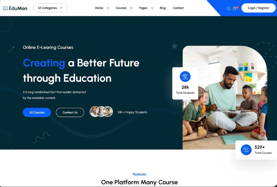 Edumon - Education Next JS Template