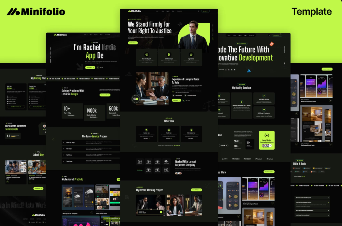 Minifolio – Personal Portfolio HTML Template