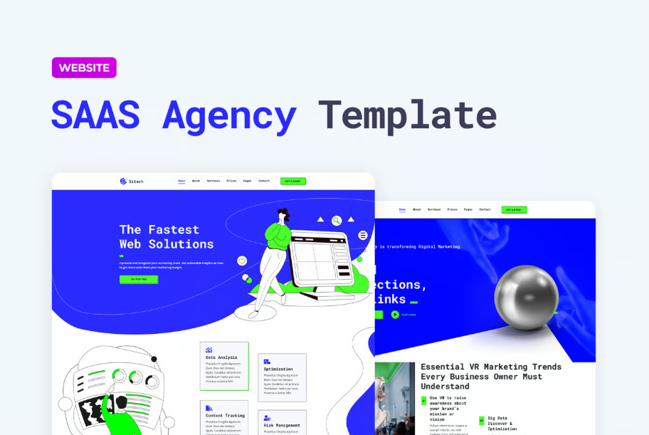 SaaS Company Website Template
