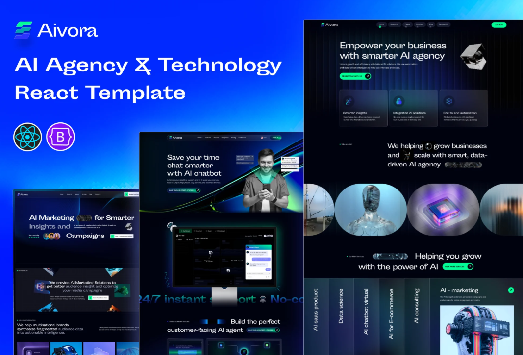 Aivora - AI Agency & Technology React Template